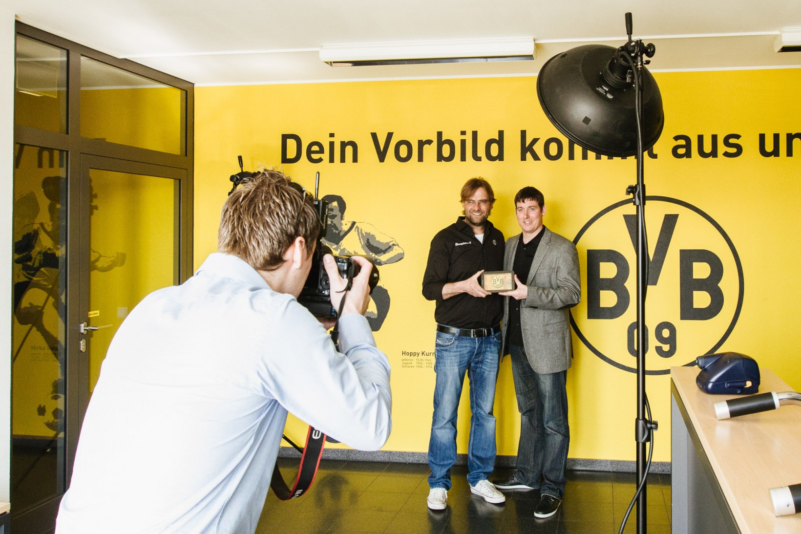 Making of Werbefotos Jürgen Klopp Dortmund