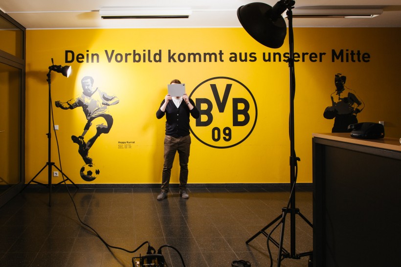 Making of Werbefotos Jürgen Klopp Dortmund