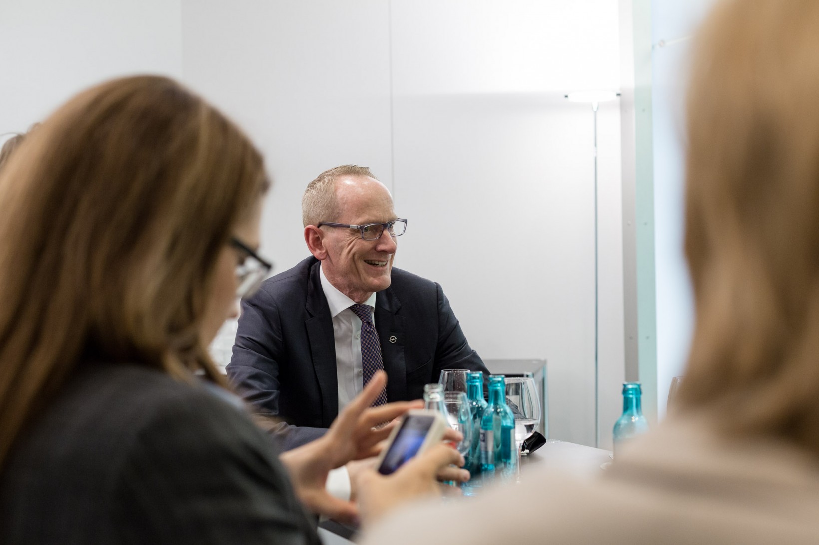 Eventfotos IAA Frankfurt am Main Standführung mit Karl-Thomas Neumann (KTN) Adam Opel AG Rüsselsheim