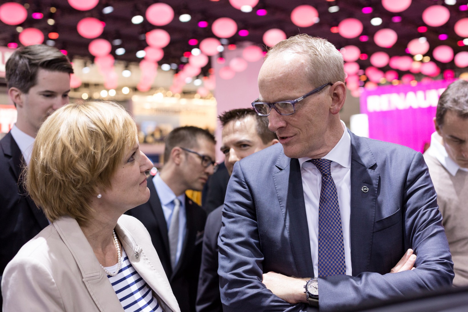 Eventfotos IAA Frankfurt am Main Standführung mit Karl-Thomas Neumann (KTN) Adam Opel AG Rüsselsheim