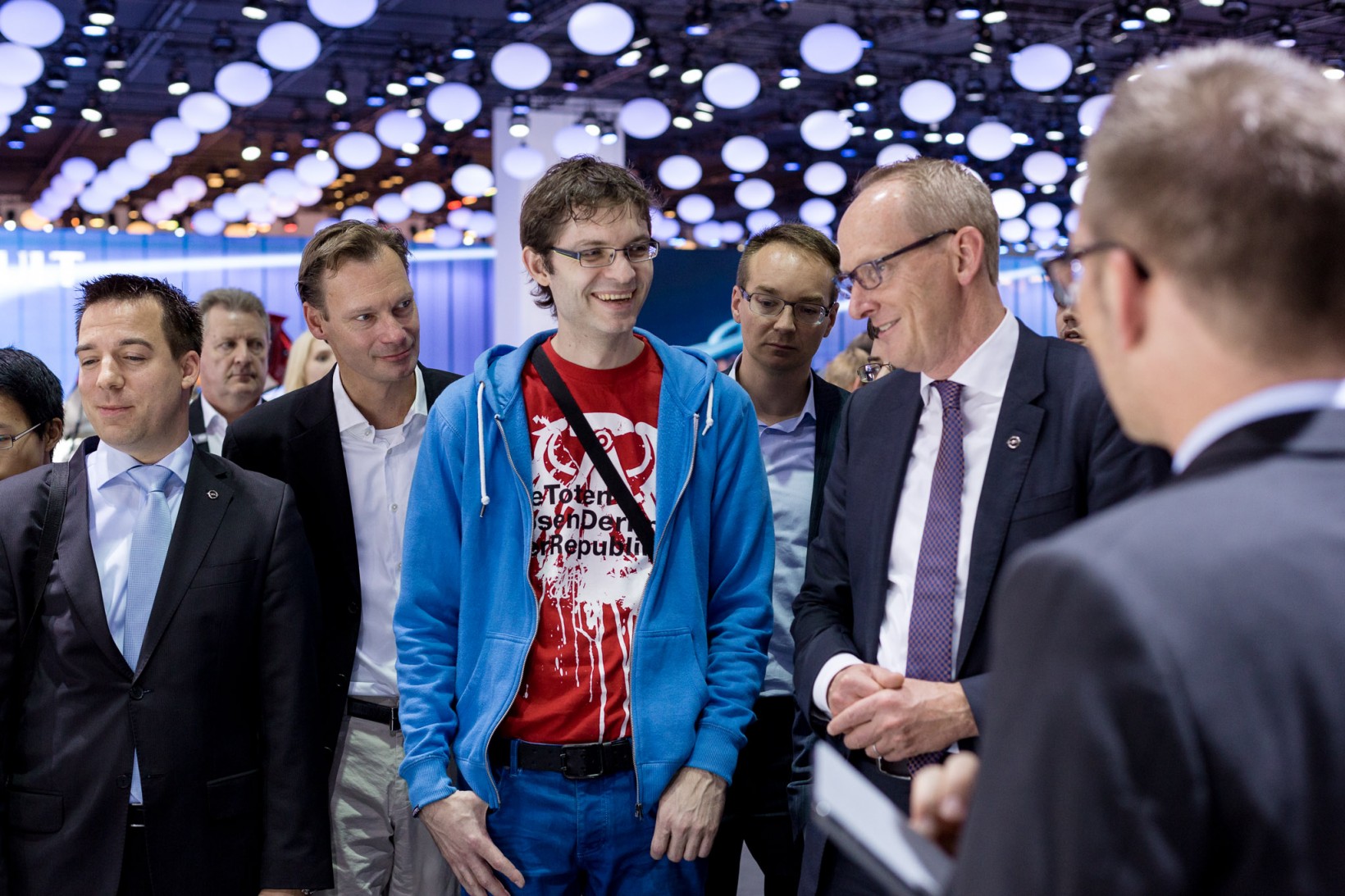 Eventfotos IAA Frankfurt am Main Standführung mit Karl-Thomas Neumann (KTN) Adam Opel AG Rüsselsheim