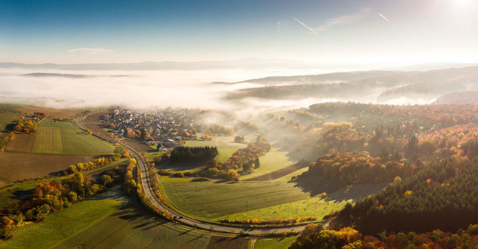 Luftbild Hünstetten-Bechtheim