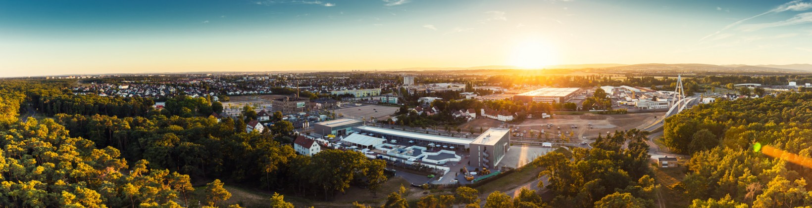 Luftbild Stadt Raunheim Airport Garden