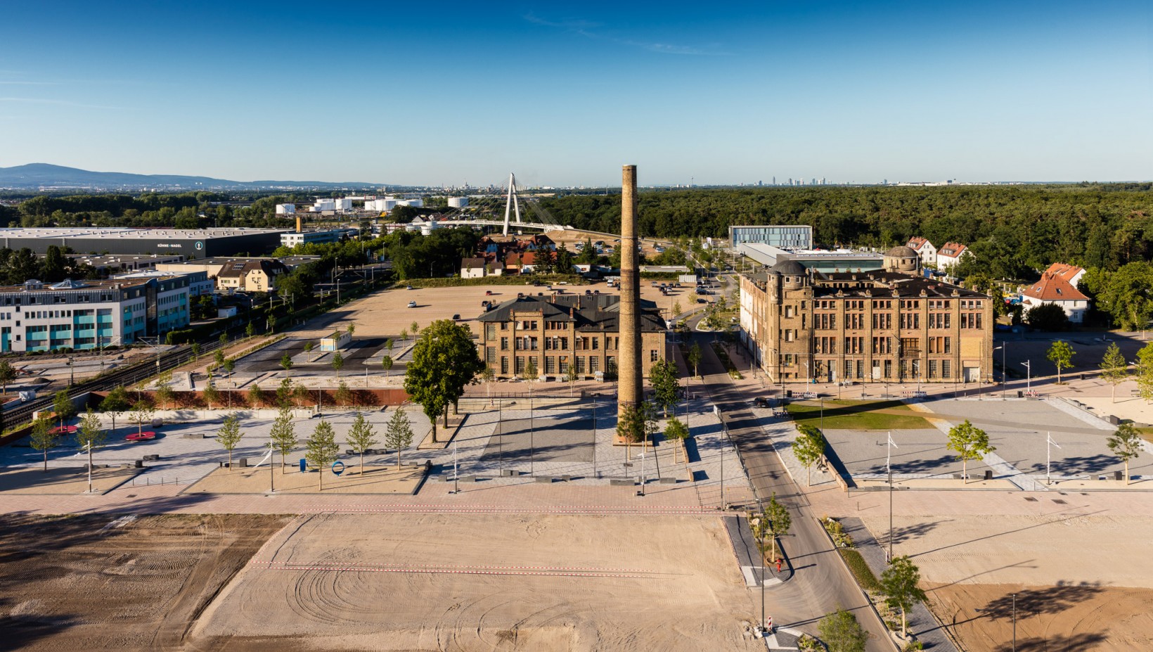 Luftbild Stadt Raunheim Airport Garden